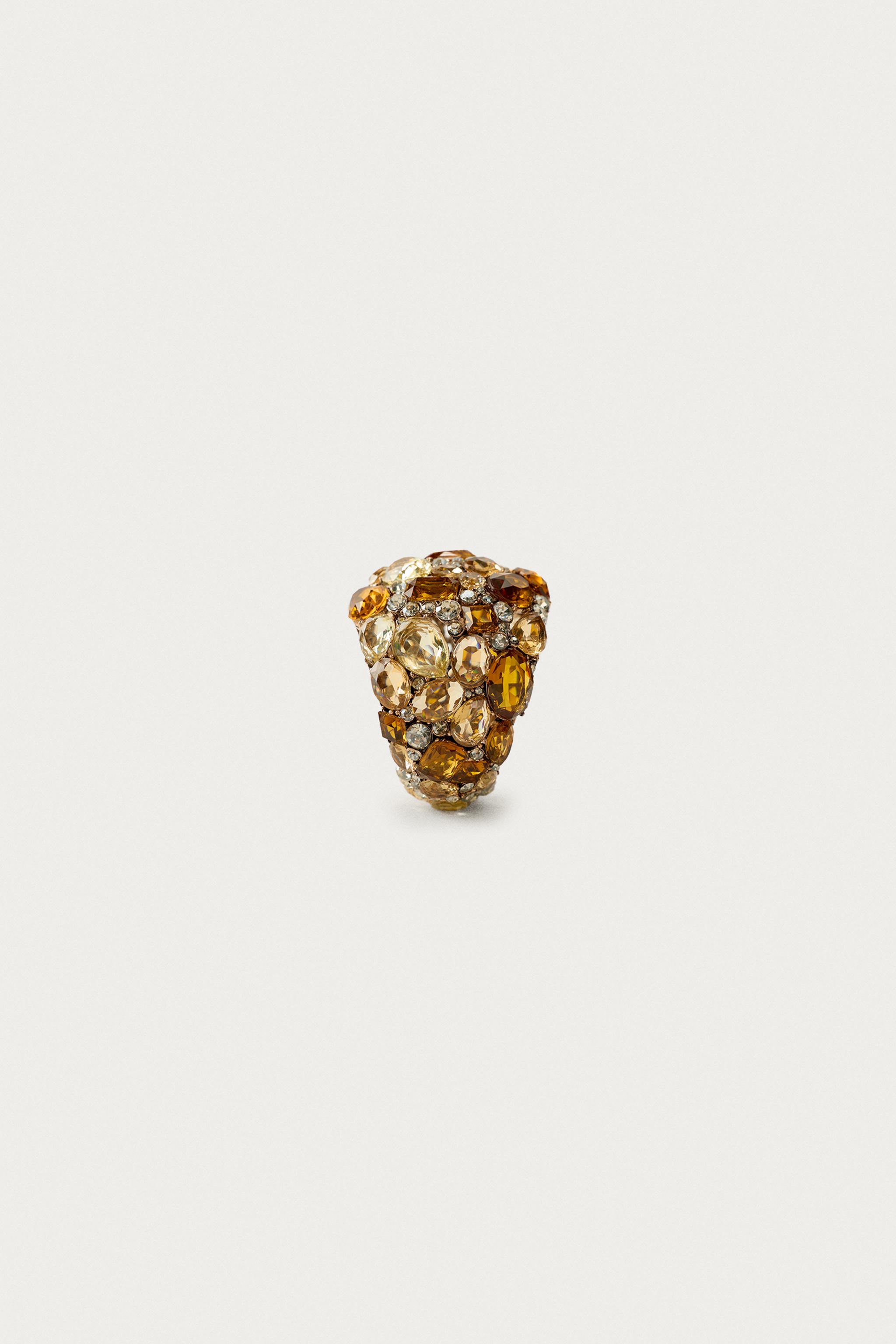 MARISA BERENSON X ZARA JEWELED METAL BRACELET